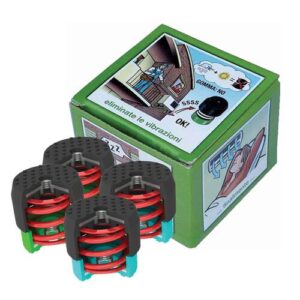 Soleco trillingsdemperset groen 30–55 kg M8 – 4 stuks