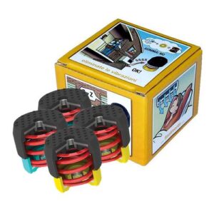 Soleco trillingsdemperset geel 50–80 kg M8 – 4 stuks