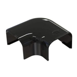 Tecnosystemi Optima platte bocht 90 graden CP75 zwart
