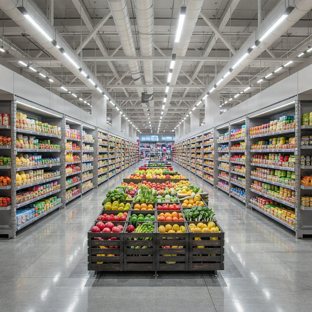 Klimaatbeheersing in supermarkt