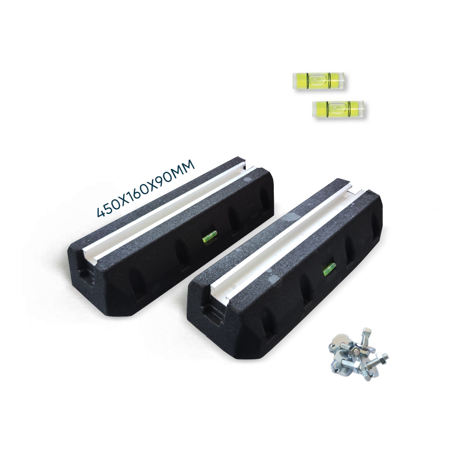 NovaPlus rubberen opstelbalken 450 mm - set